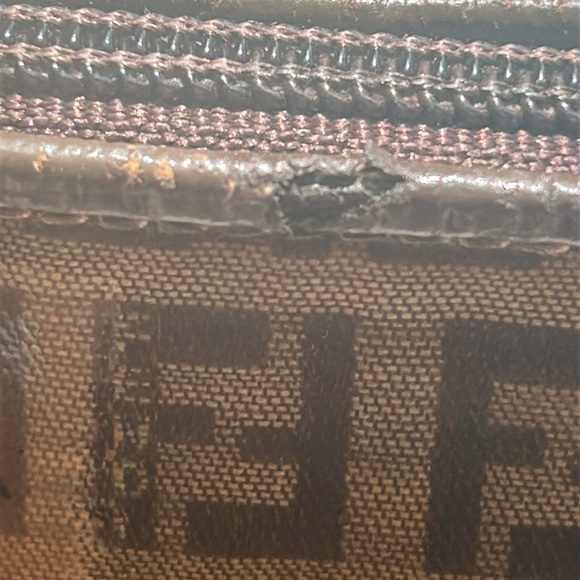 Fendi VINTAGE Zucchino FF Satchel Hand Bag - Picture 10 of 12